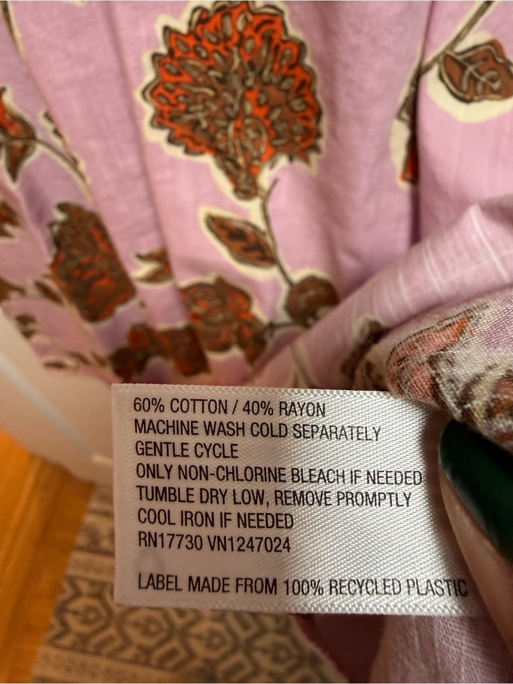 Knox Rose Pink Floral Puff-Sleeve Tunic Dress - Picture 5 of 5